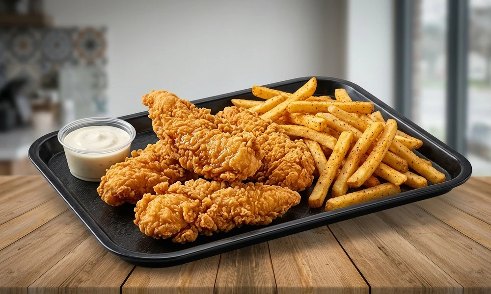 Crispy chicken tenders combo meal at Al Zain London, Ontario