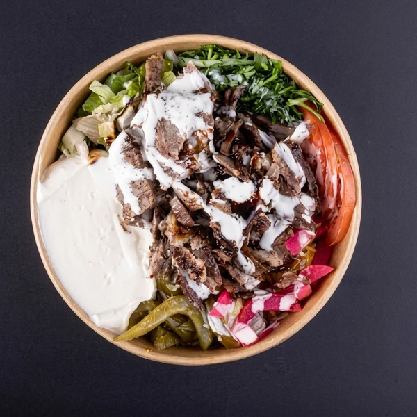 Al Zain Beef Shawarma Bowl - halal Middle Eastern restaurant in London, Ontario
