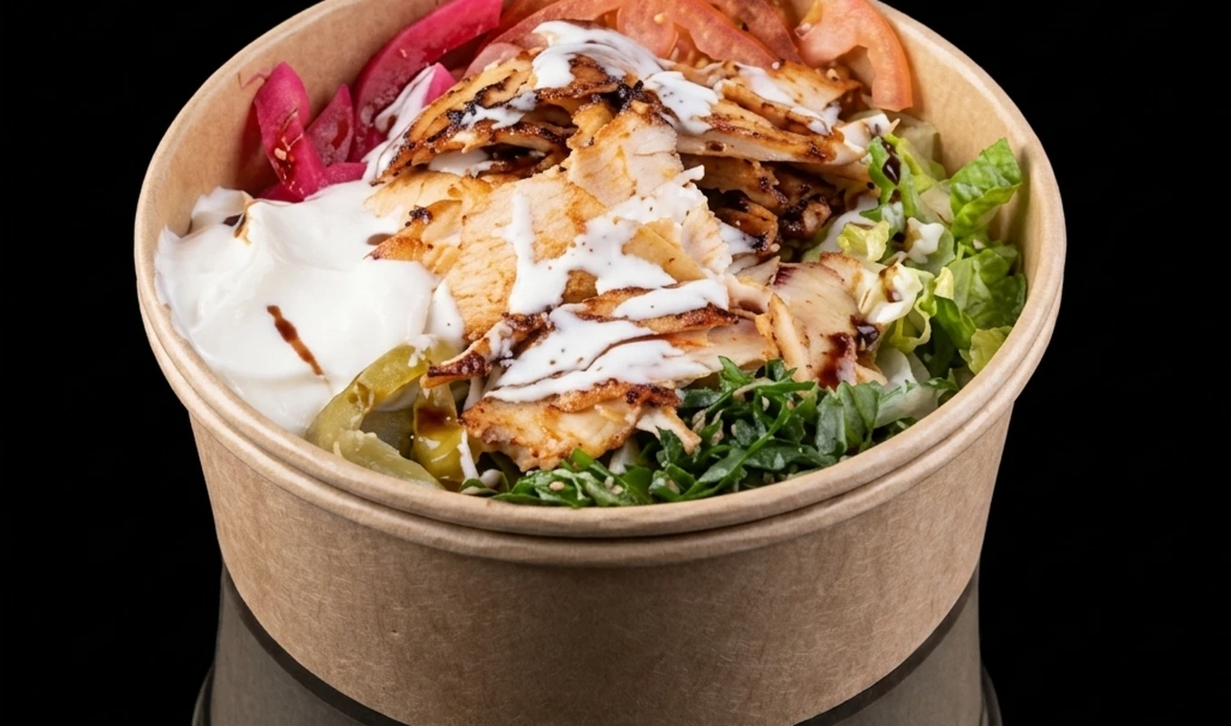 Al Zain Chicken Shawarma Bowl - halal Middle Eastern restaurant in London, Ontario